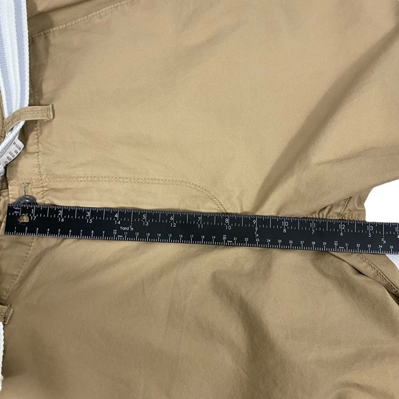 Express Mens Classic Fit At The Knee Shorts Size 36 Tan Belted Chino - Picture 8 of 11